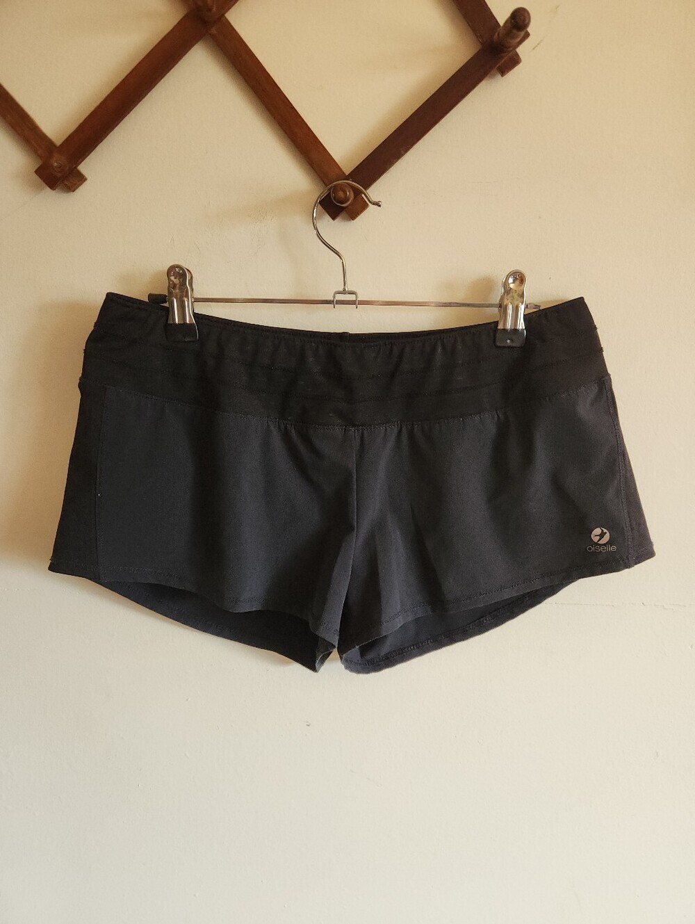 Oiselle Roga Running Short Lined Black Drawstring 6 Medium Athletic